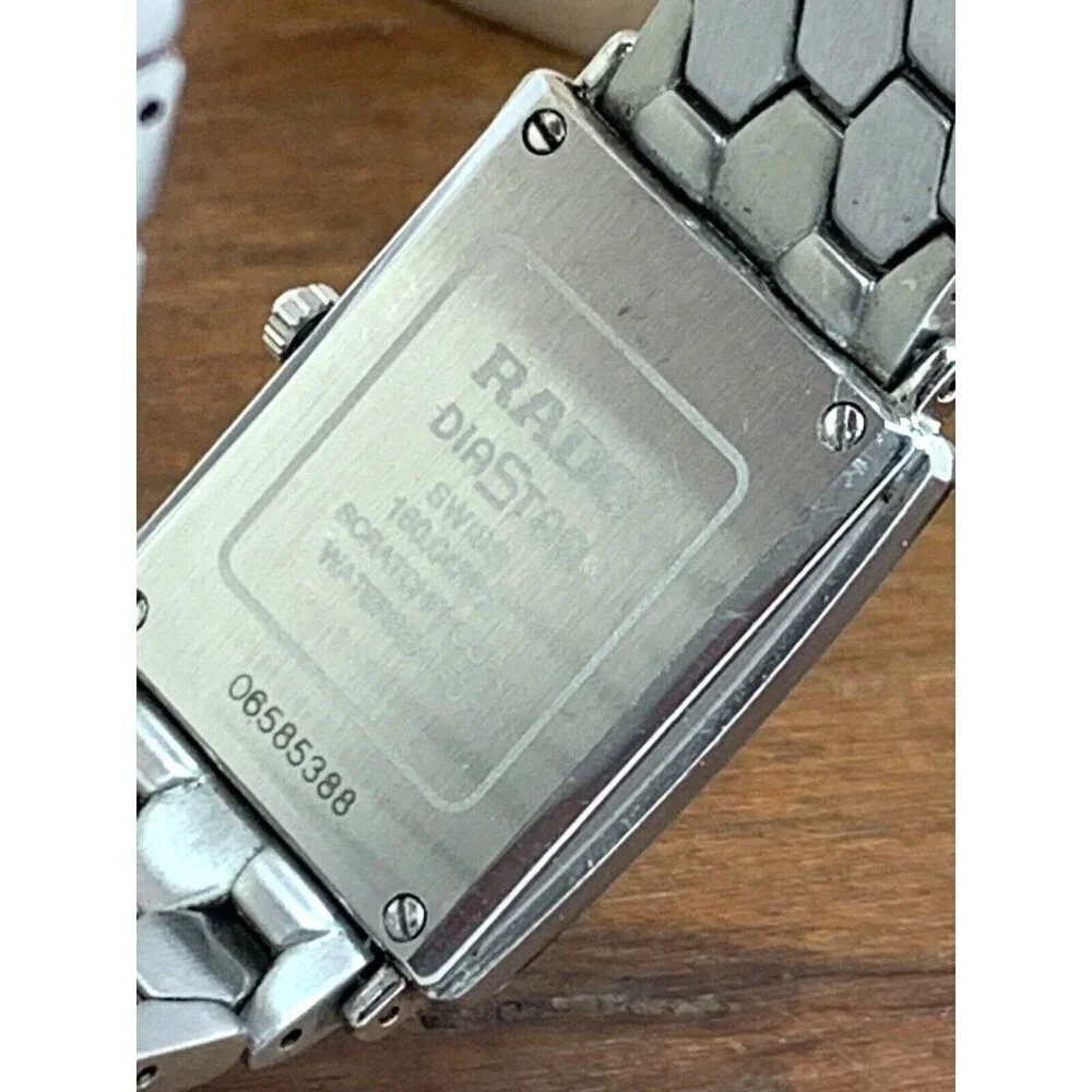 Rado Women's Watch 160.0486.3 Diastar Swiss Quartz Silver Steel Tank 24m…